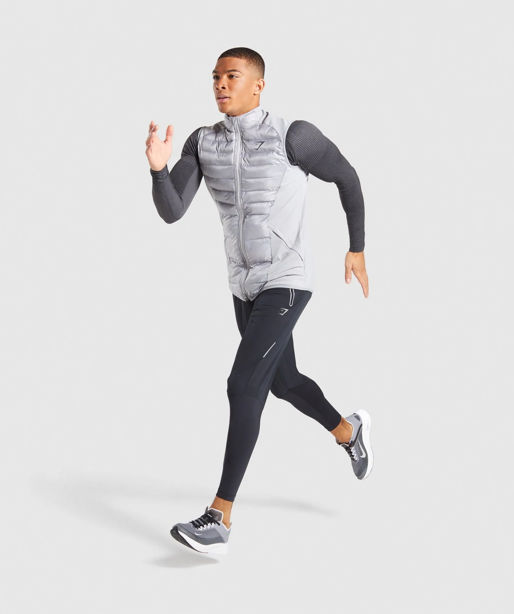 Gymshark Power Lightweight Gilet - Light Grey