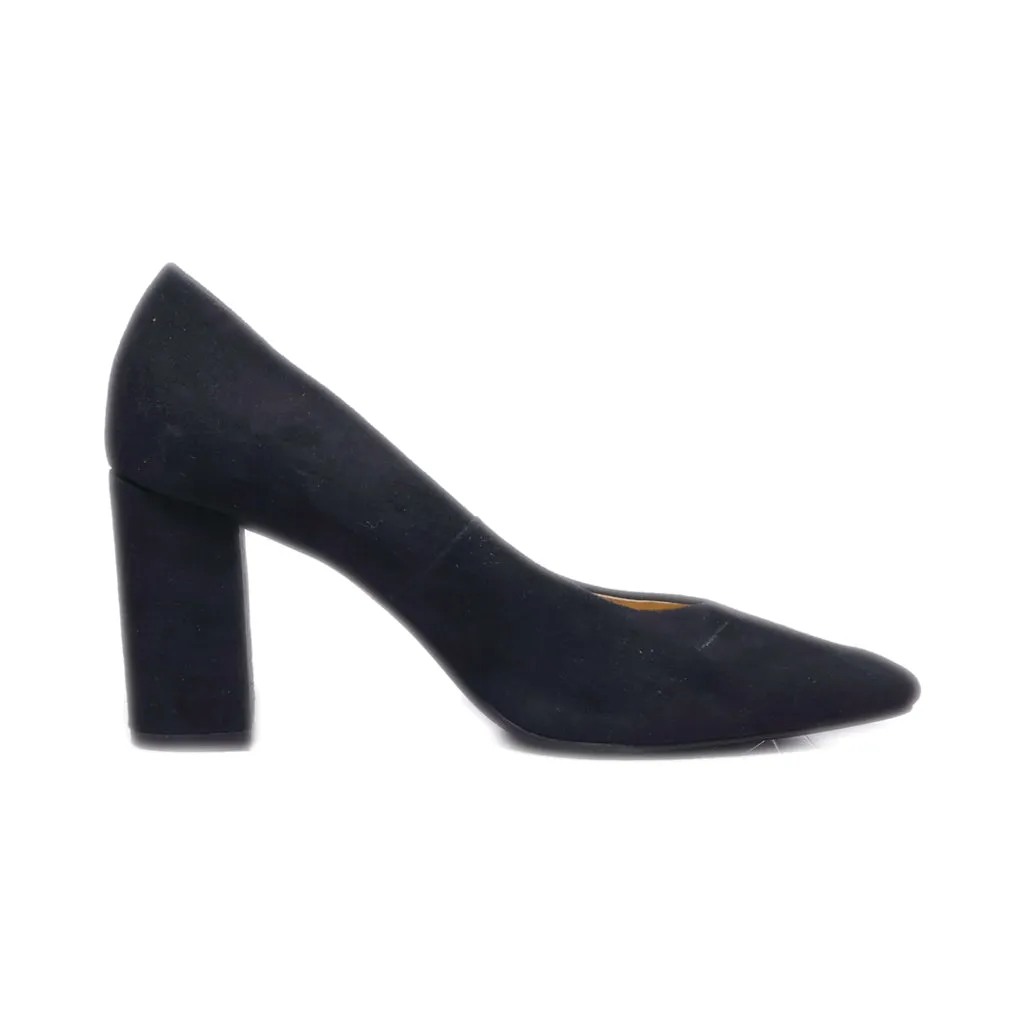 H&M Mid-Heel Shoes Suede Black Colour For Women