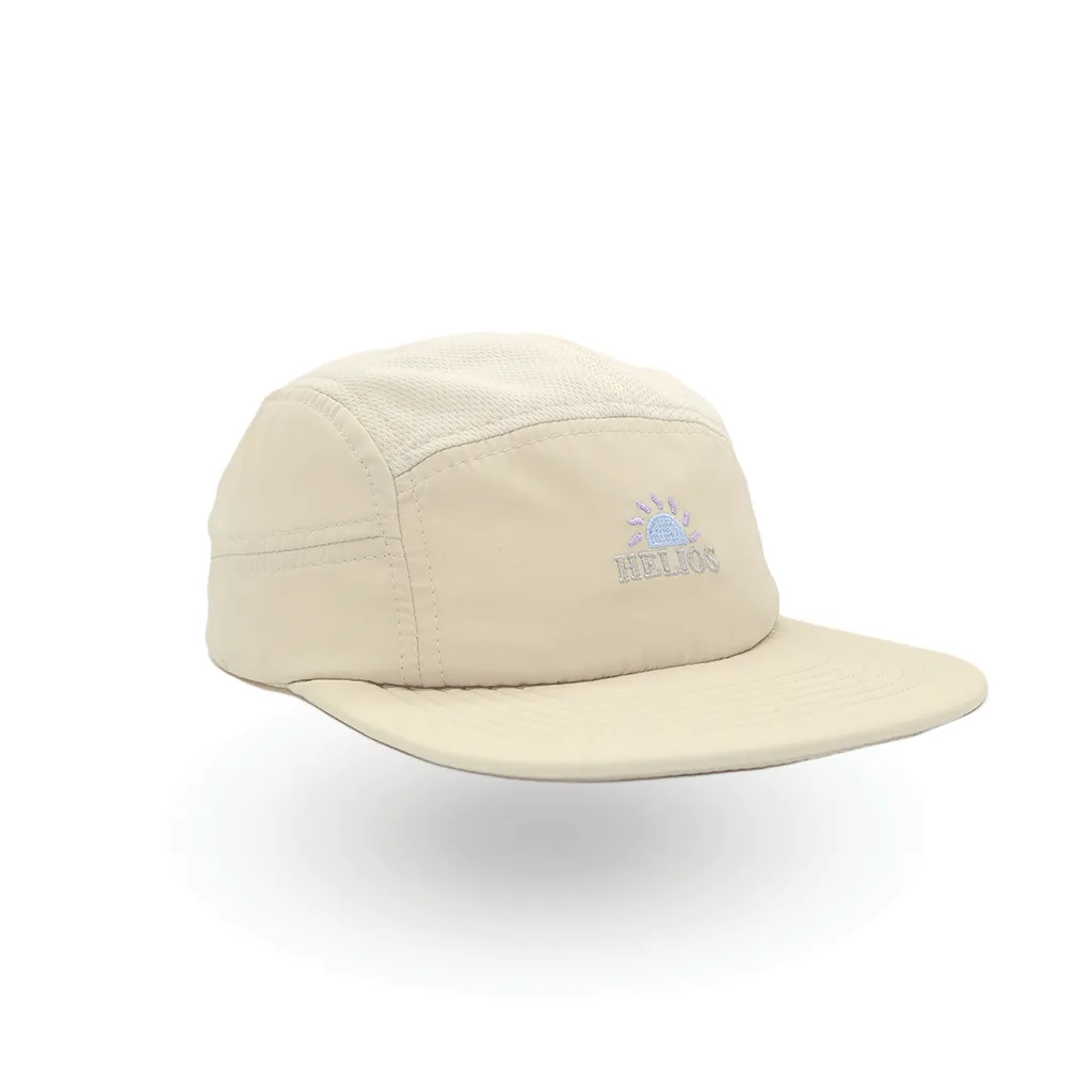 Helios Headwear Ultralight 7 Panel Soft Brim Cap - Tan