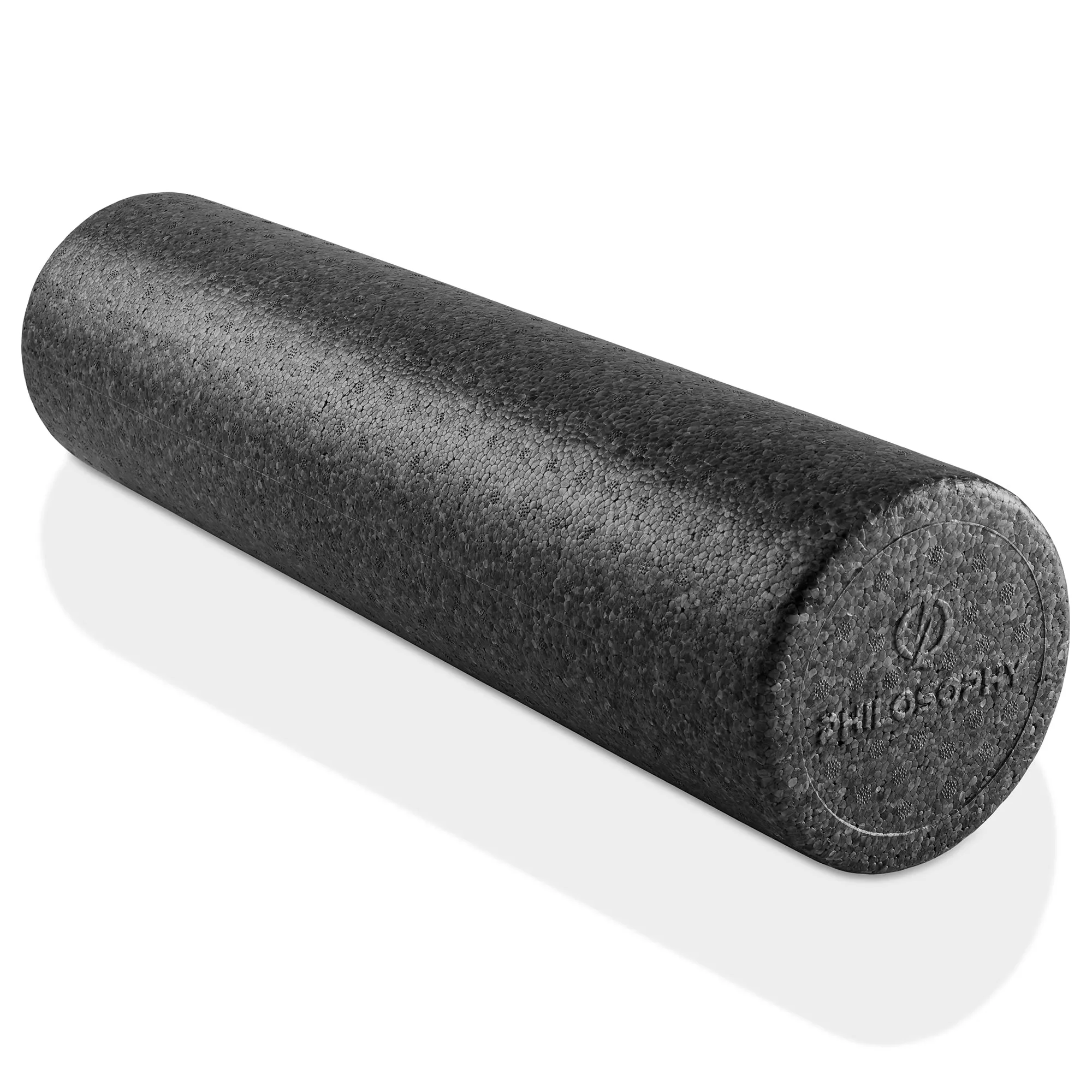 High Density Exercise Foam Roller - 12", 18", 24", Black, Gray, Purple