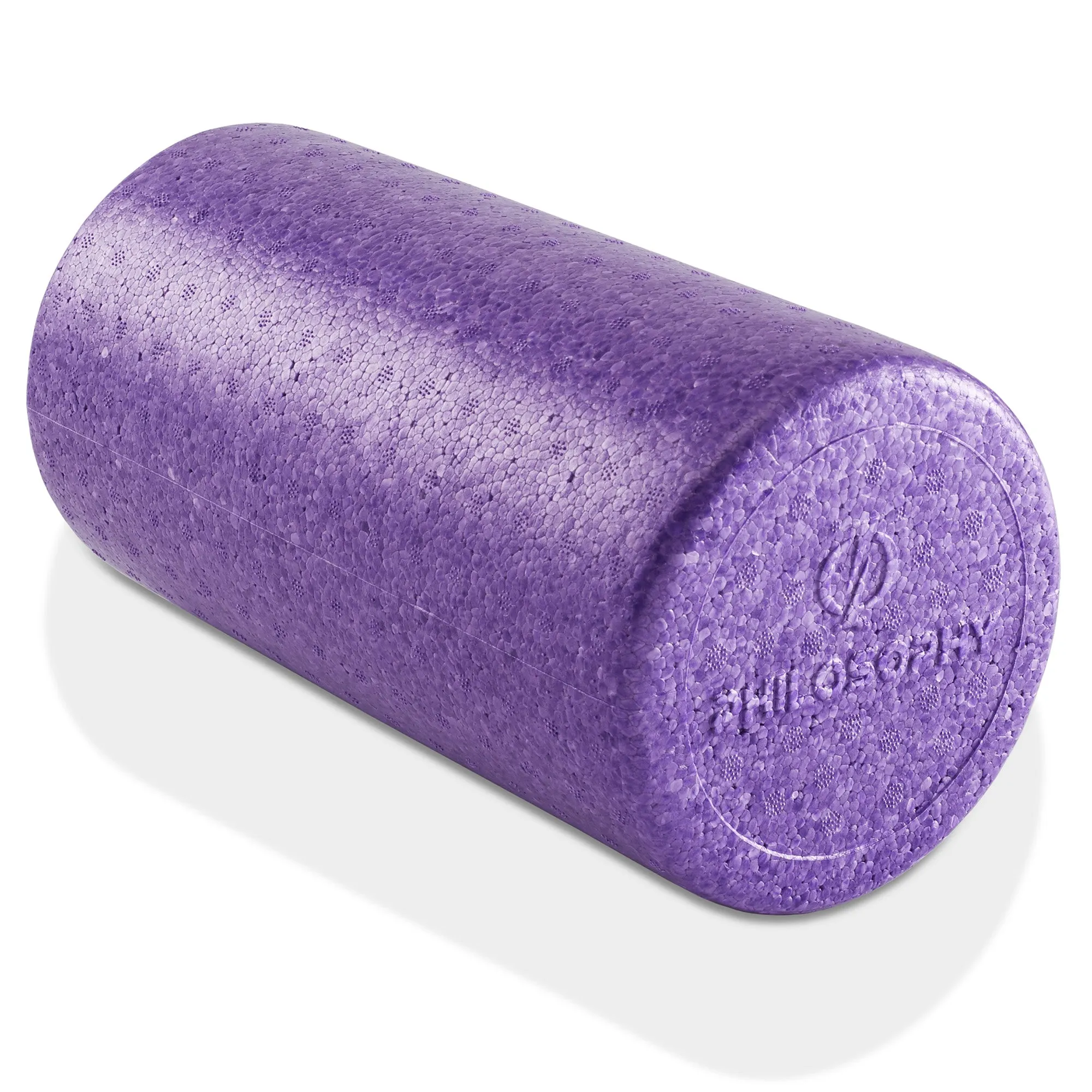 High Density Exercise Foam Roller - 12", 18", 24", Black, Gray, Purple