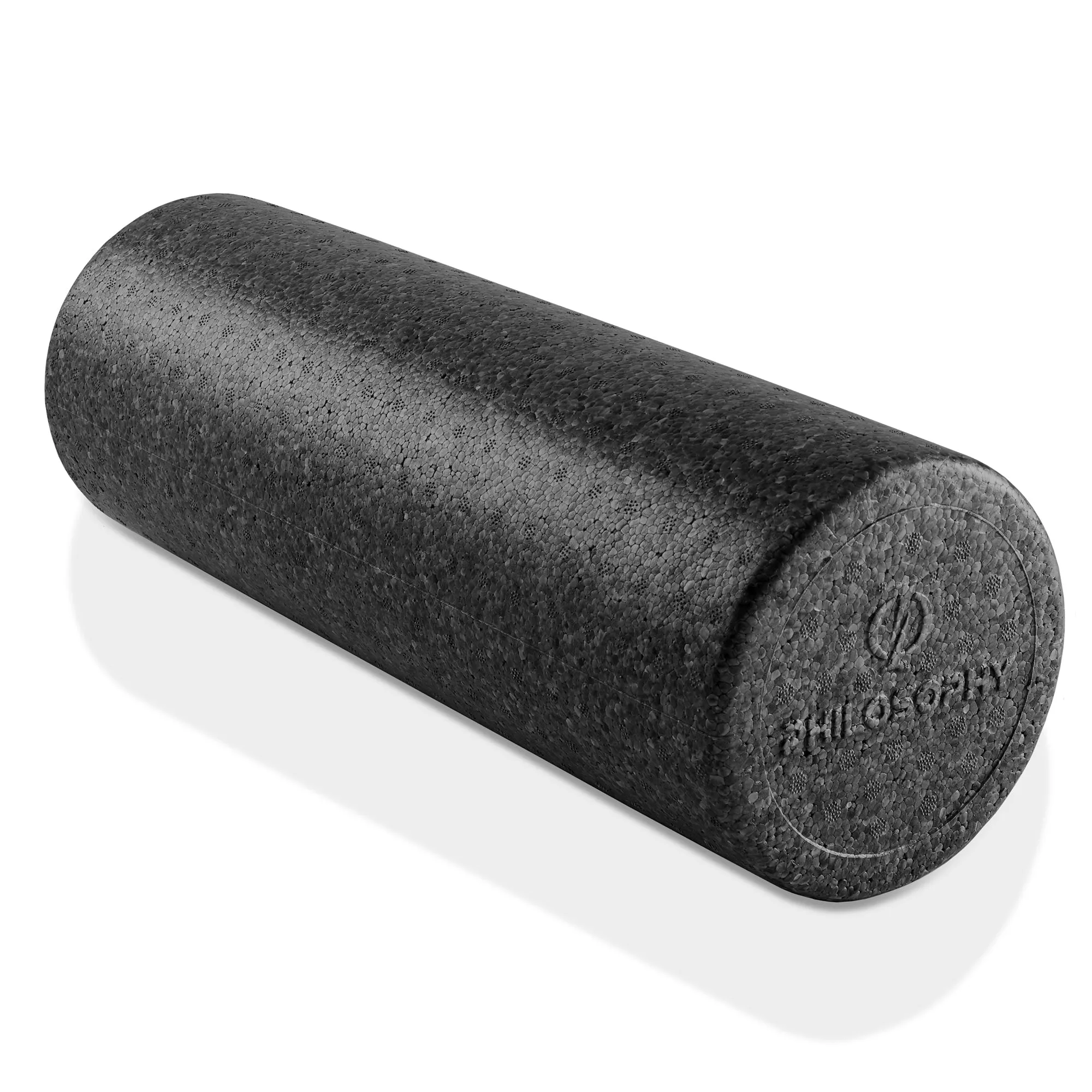 High Density Exercise Foam Roller - 12", 18", 24", Black, Gray, Purple