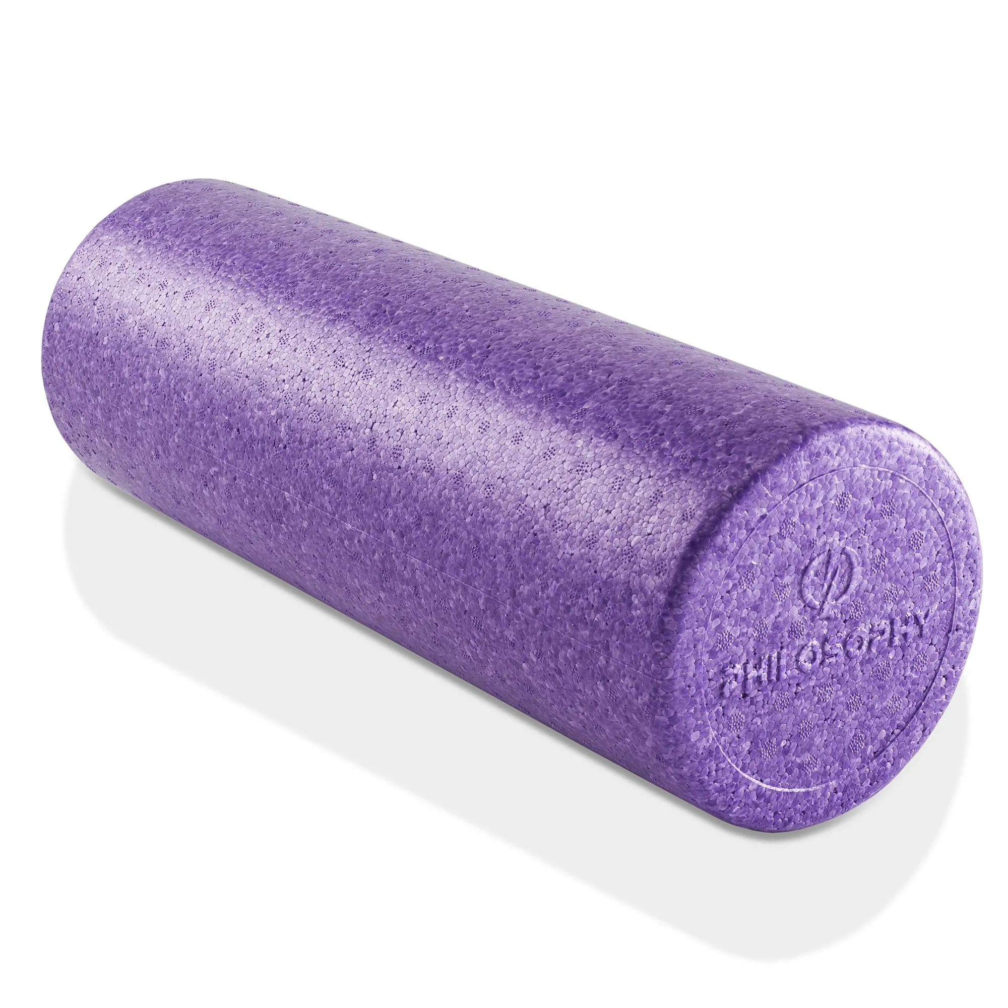 High Density Exercise Foam Roller - 12", 18", 24", Black, Gray, Purple