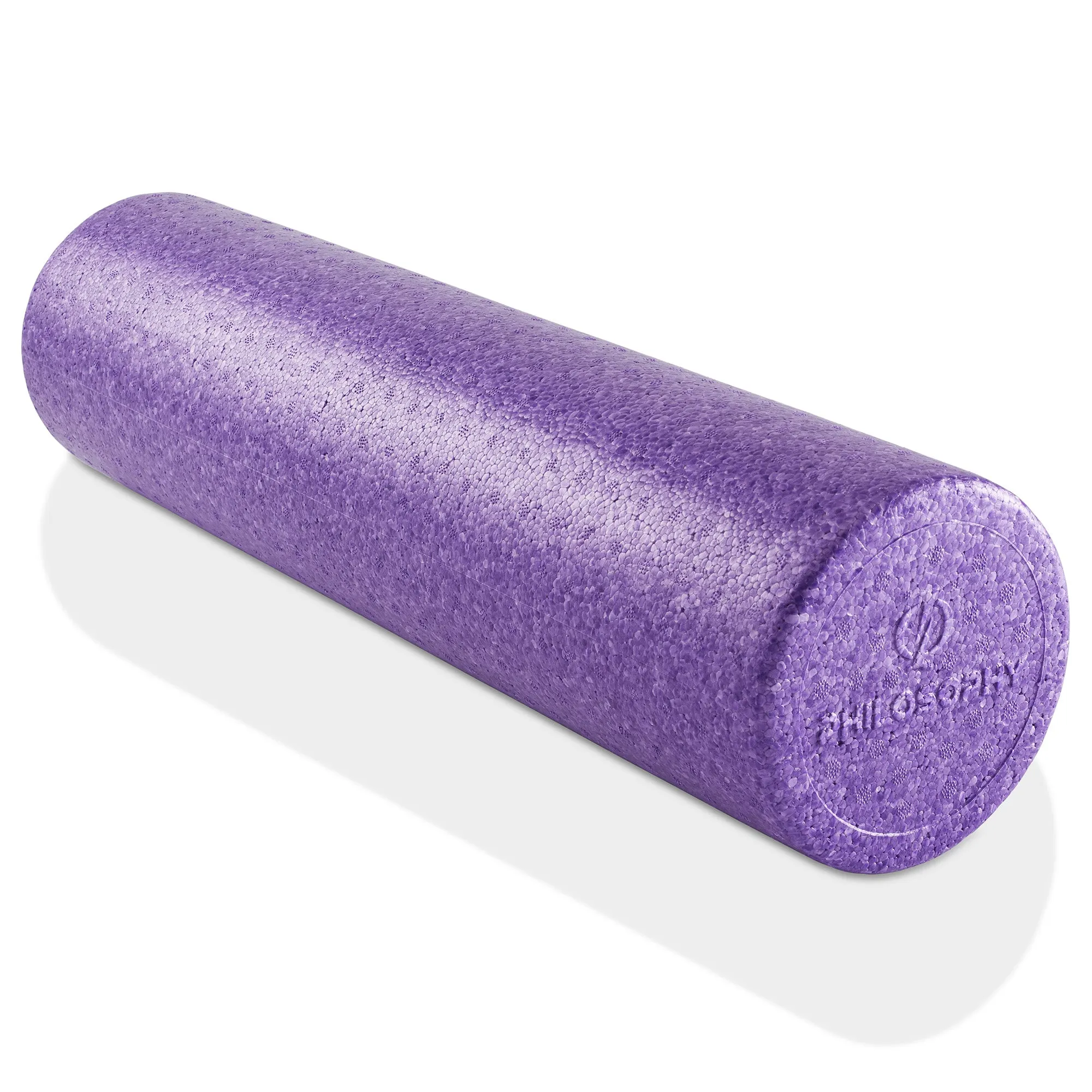 High Density Exercise Foam Roller - 12", 18", 24", Black, Gray, Purple