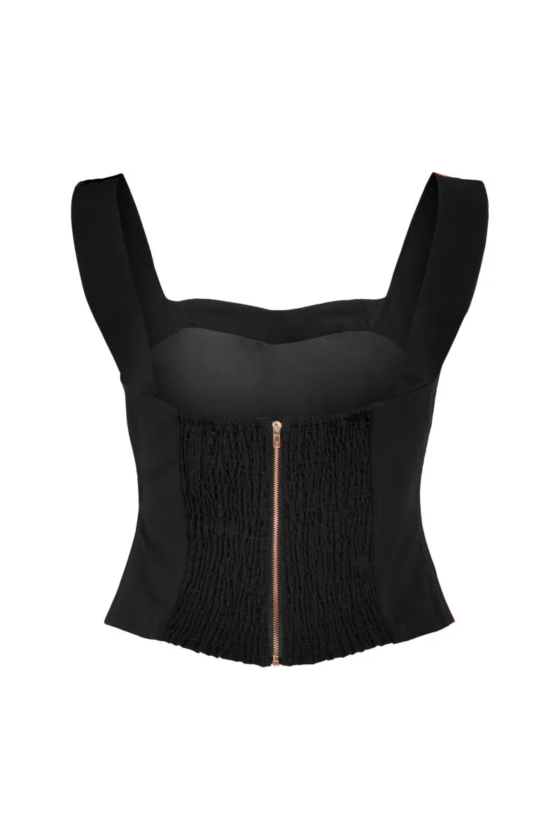 Hilary MacMillan Corset Top (Black)