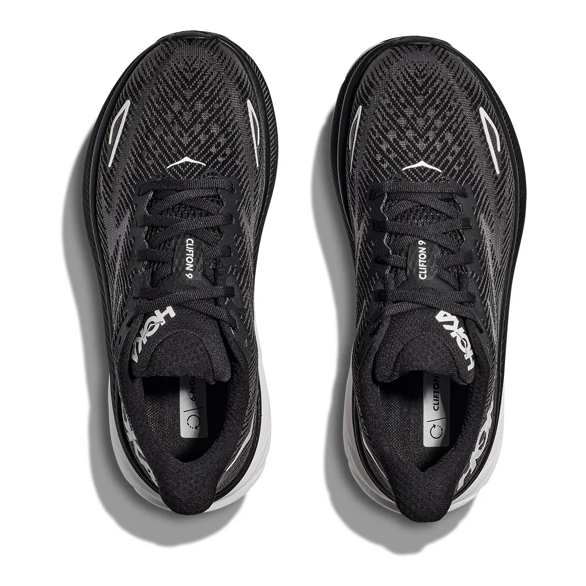 Hoka Clifton 9 Mens | Black / White