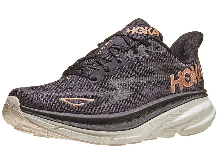 Hoka | Clifton 9 | Women's | Black/Rose Gold