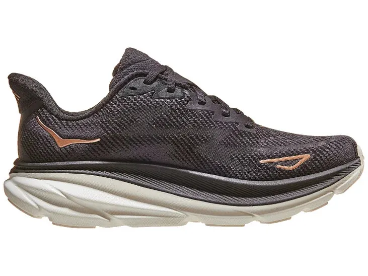 Hoka | Clifton 9 | Women's | Black/Rose Gold