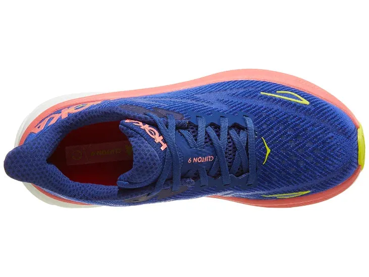 Hoka | Clifton 9 | Women's | Evening Sky/Coral