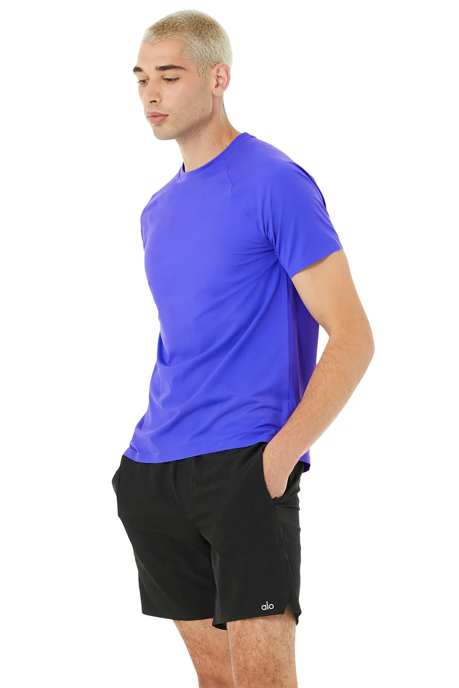 Idol Performance Tee - Alo Blue