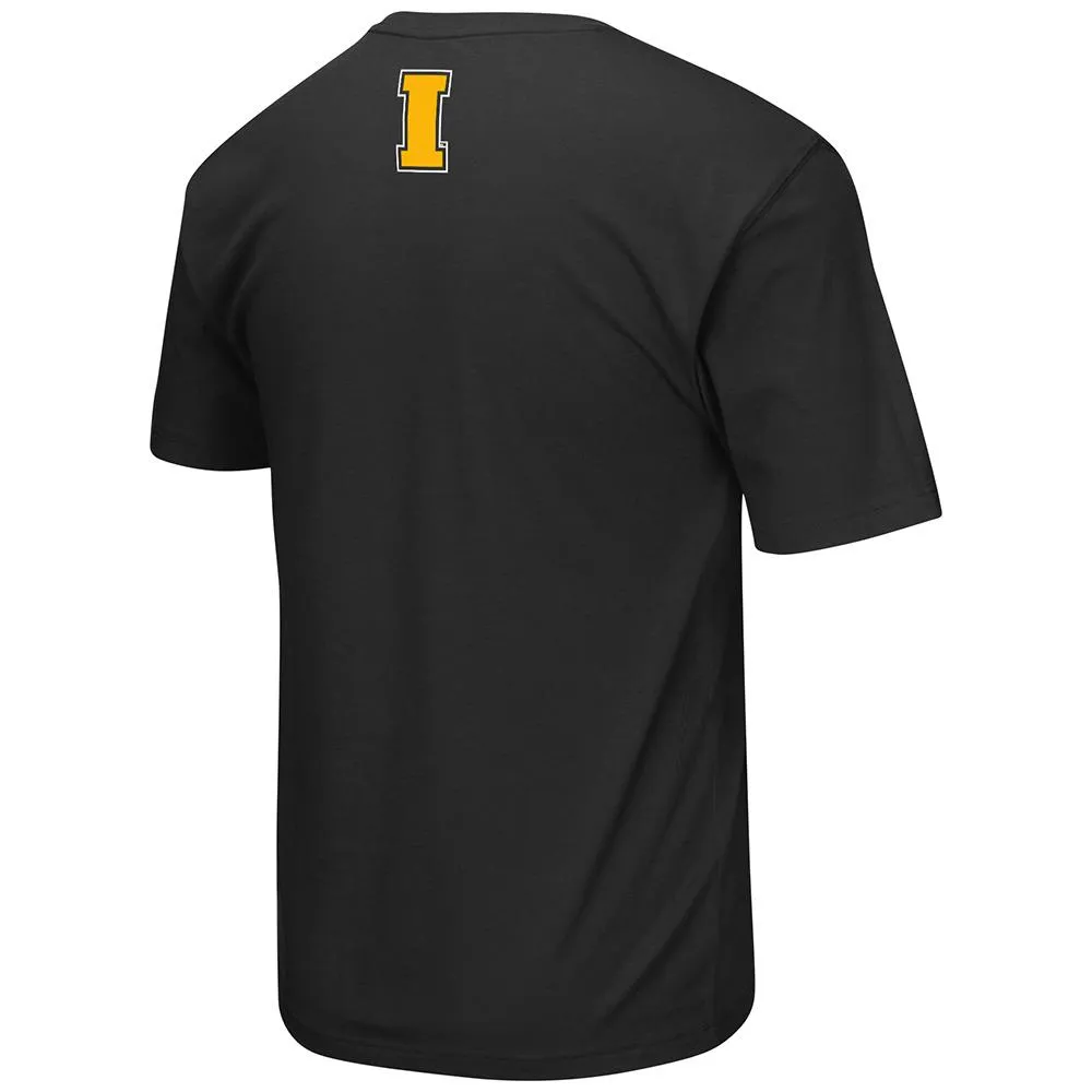 Iowa Hawkeyes Colosseum Black Lightweight Breathable Active Workout T-Shirt