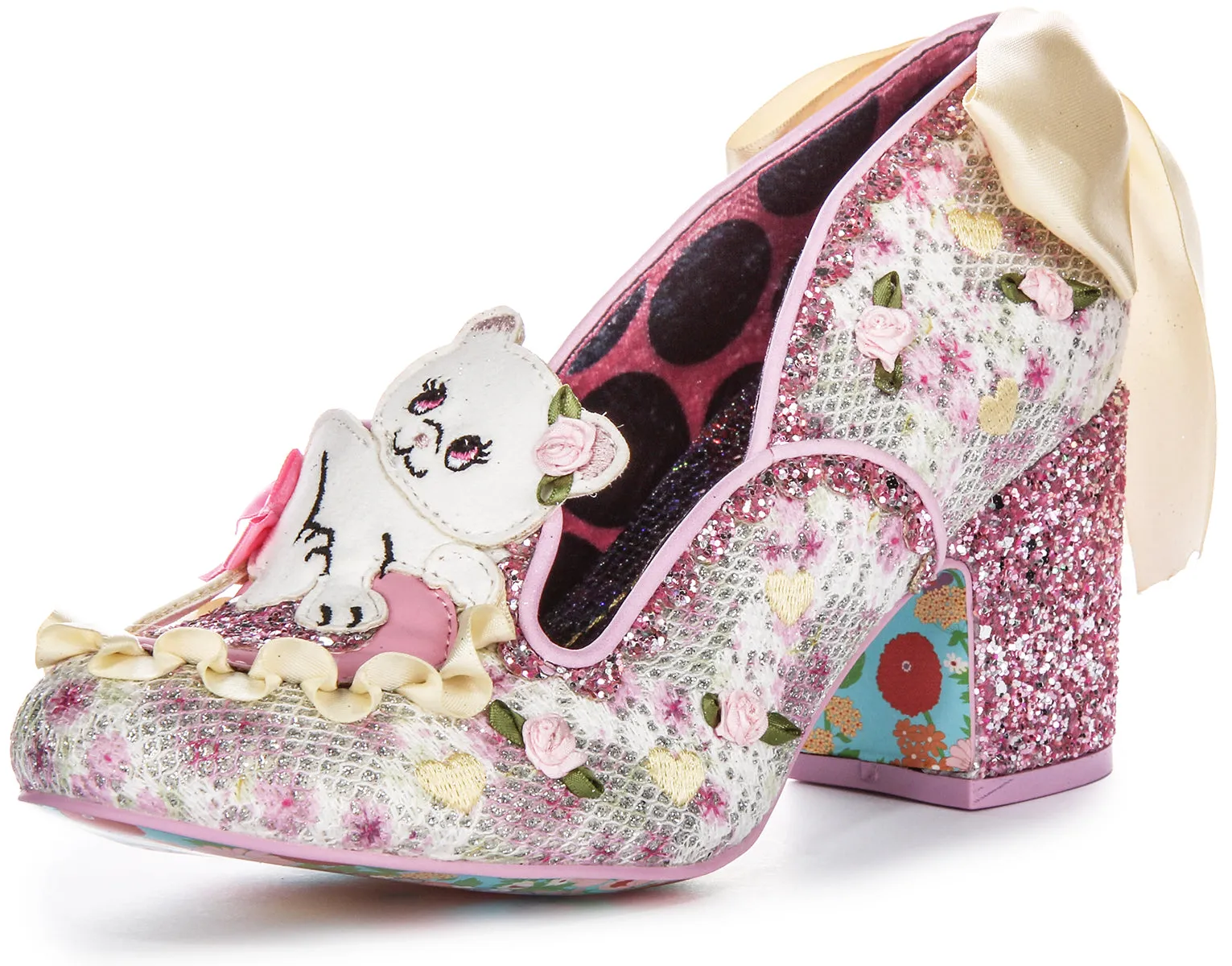 Irregular Choice Kitten Whiskers In Pink White For Women