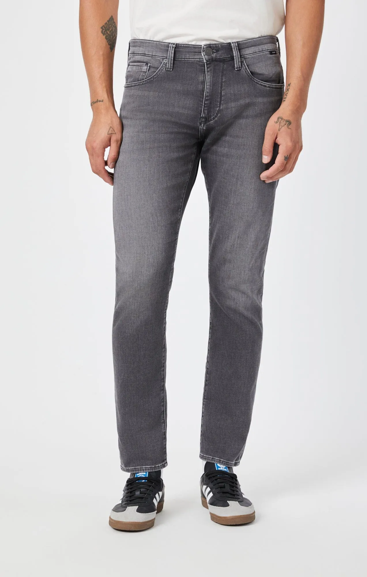 JAKE SLIM LEG IN SMOKE BRUSHED ATHLETIC