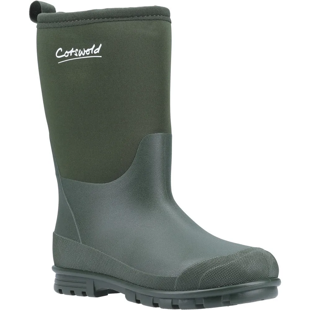 Junior Hilly Neoprene Wellingtons Boots Green