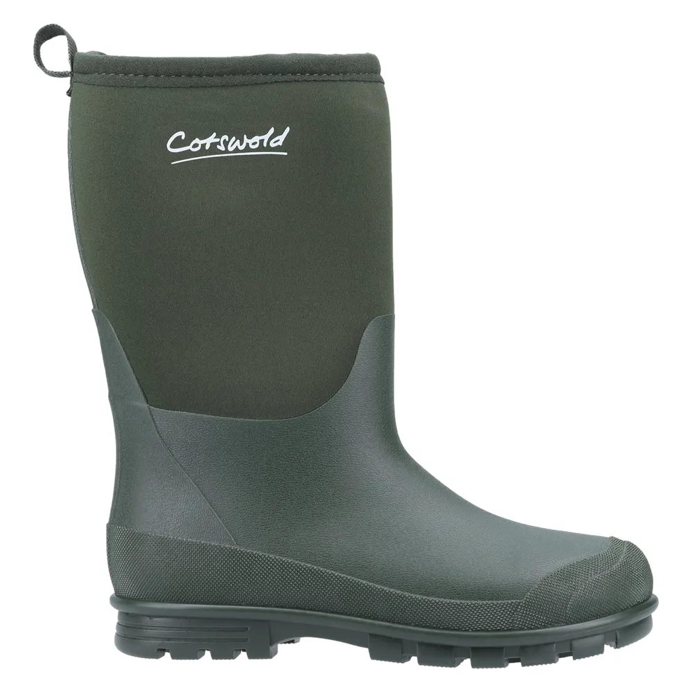 Junior Hilly Neoprene Wellingtons Boots Green