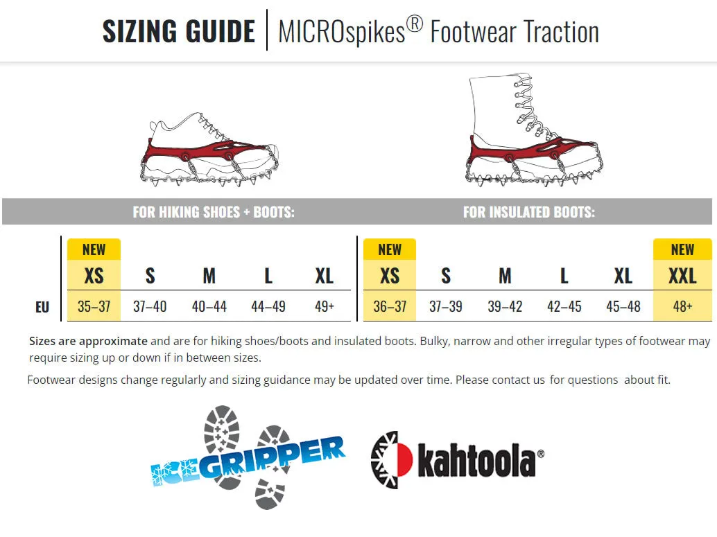 Kahtoola Microspikes - Durable, Aggressive Traction