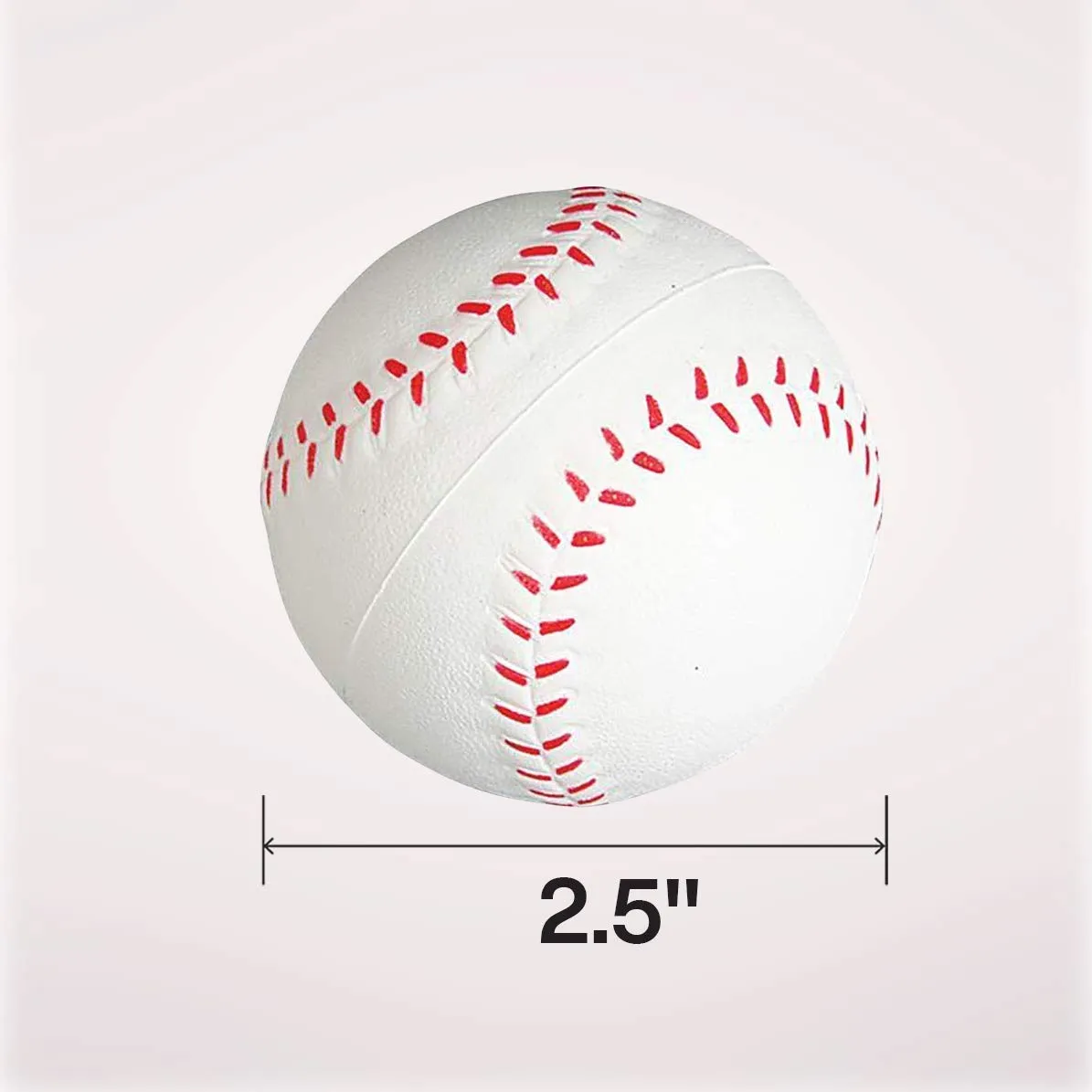 Kicko 2.5 Inch Baseball Stress Ball - 12 Pieces Squishy Sports Toy - Party s, Hand