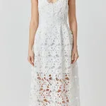 Lace Cami Midi Dress