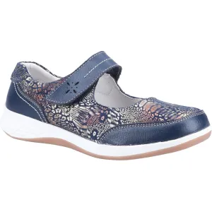 Ladies Fleet & Foster Shoes Strap Over Navy Lightweight Laura sale