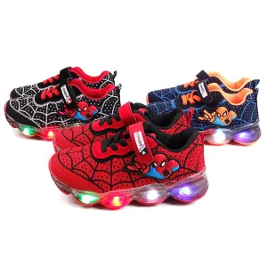 Led Spiderman Kids Shoes for Boys Girls