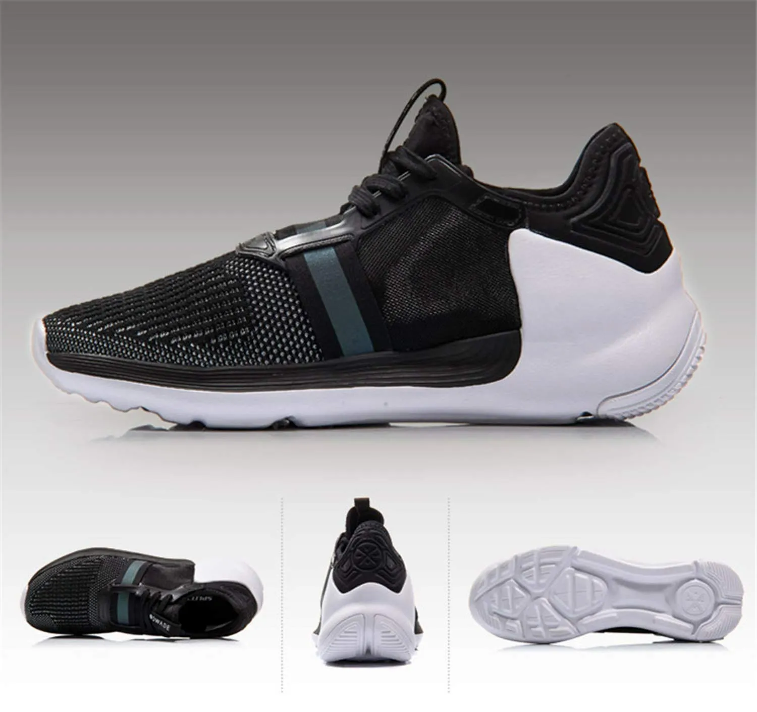 Li-Ning ABCM012-1 Female Basketball Shoes, Basic Black/Basic White