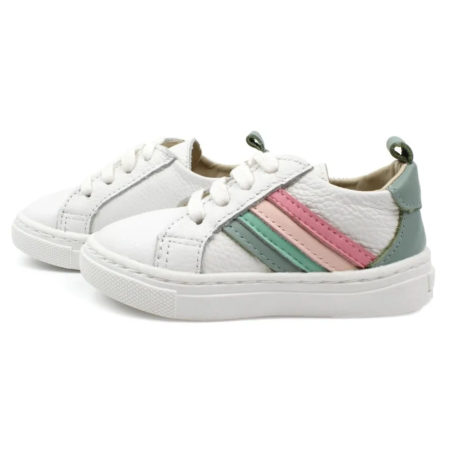 Low Top Sneakers -- Rainbow Stripe