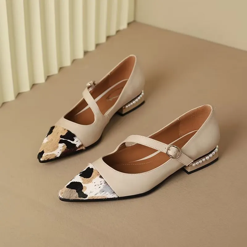 Luxury Handcrafted Pointed Toe Leather Pumps