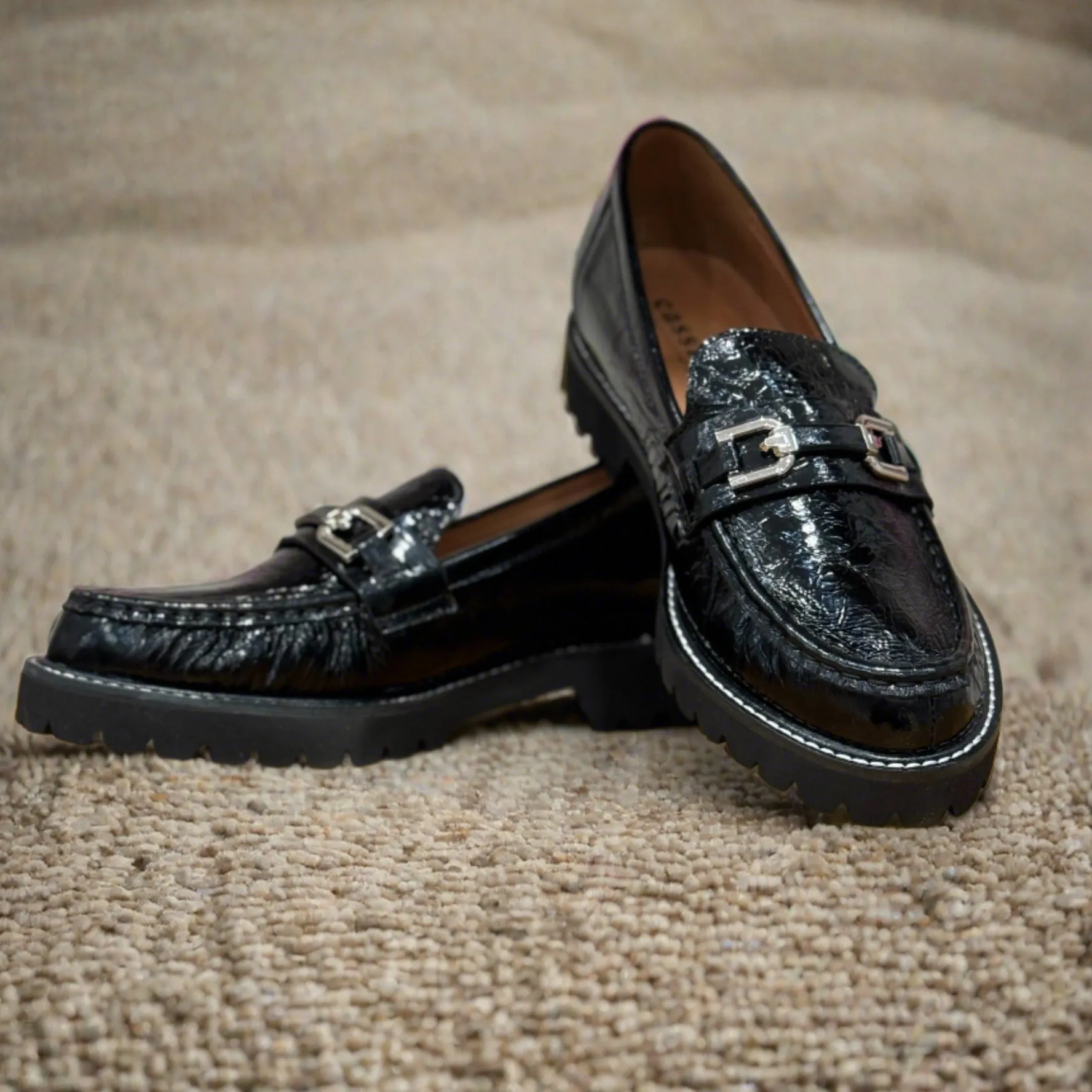 Madele Loafer by Cassini - Black Patent