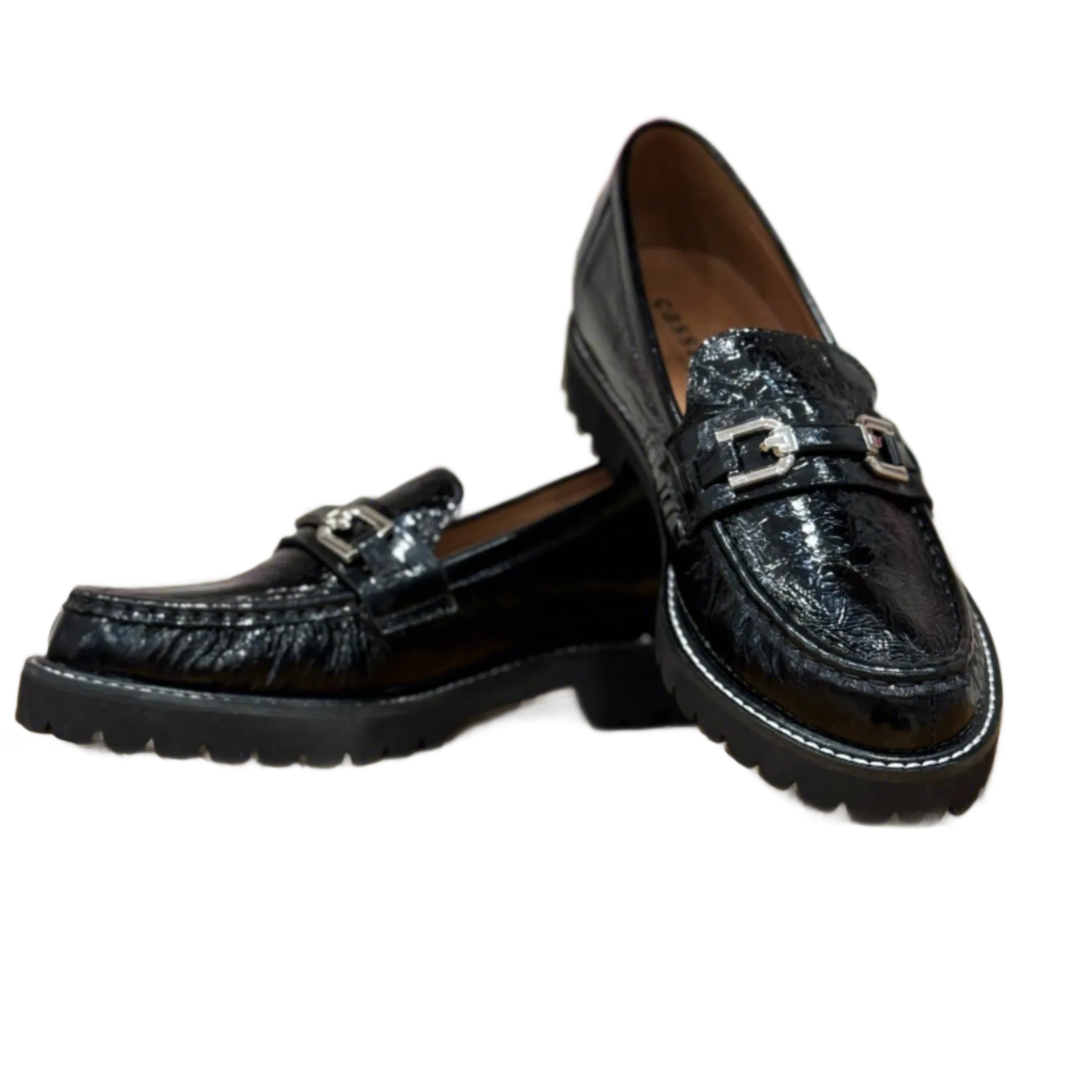 Madele Loafer by Cassini - Black Patent