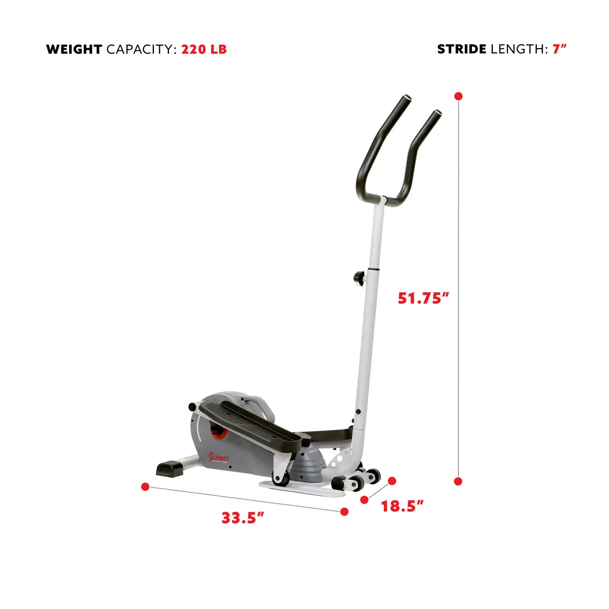 Magnetic Elliptical Machine Fitness Cross Trainer