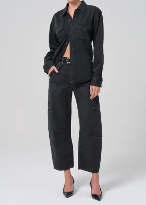 Marcelle Low Slung Easy Cargo in Washed Black