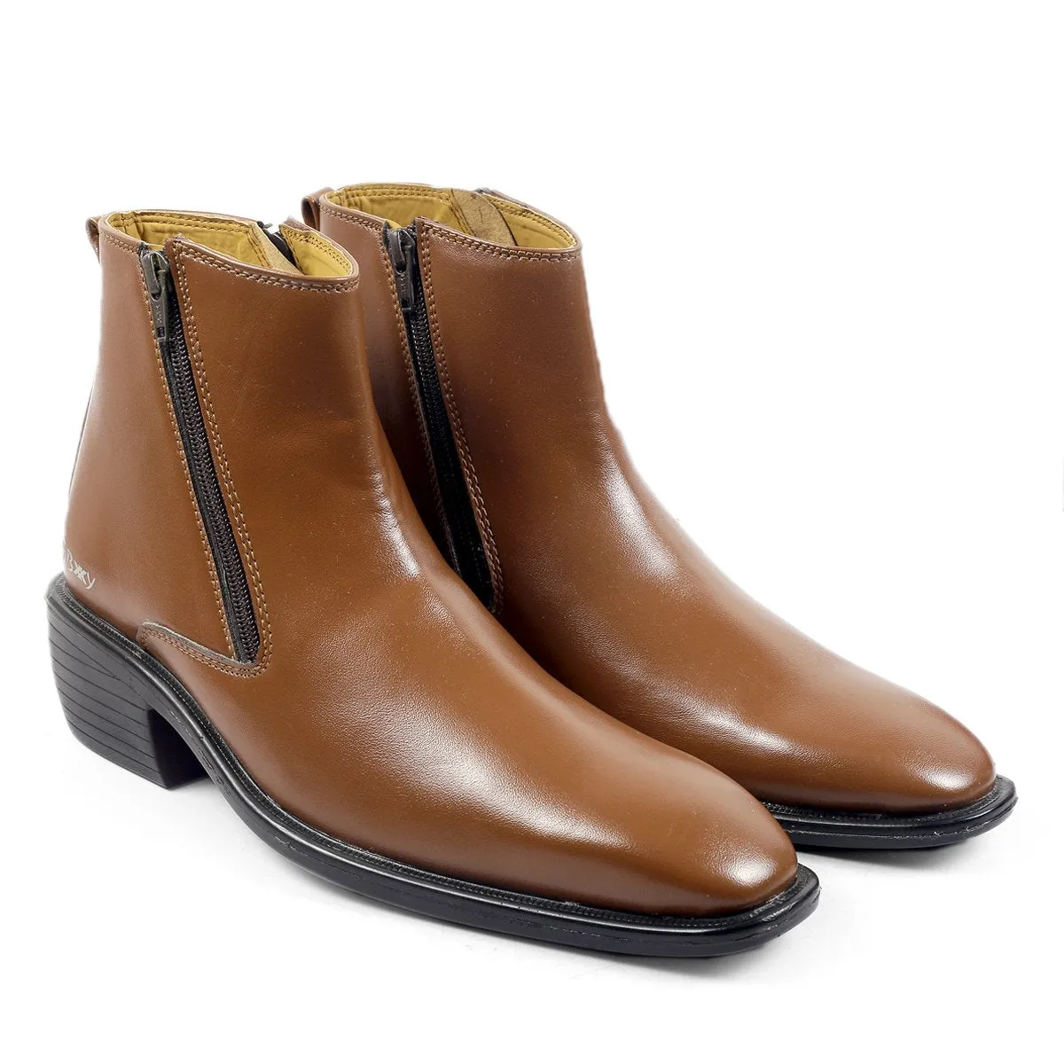 Men's Height Increasing Formal Wear Zipper Boots