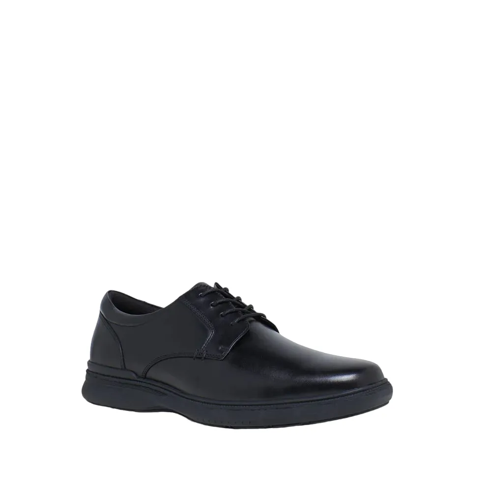 Mens Hush Puppies Legend Black Leather Dress Formal Lace Up Shoes