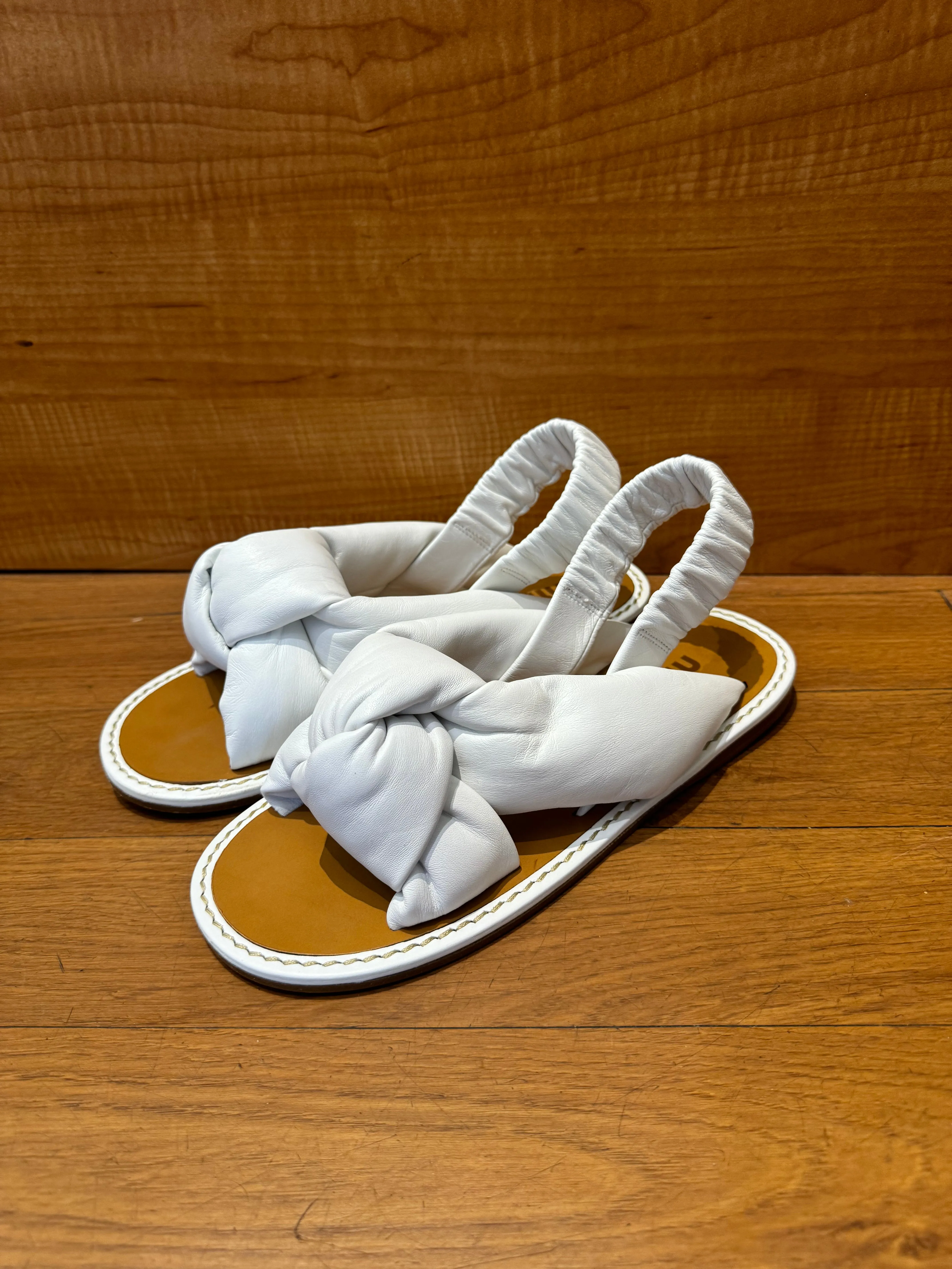 Miu Miu Knot Flat Sandals