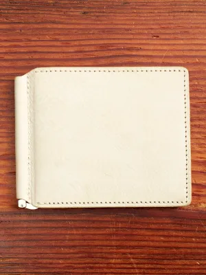 Money Clip Wallet in Ivory