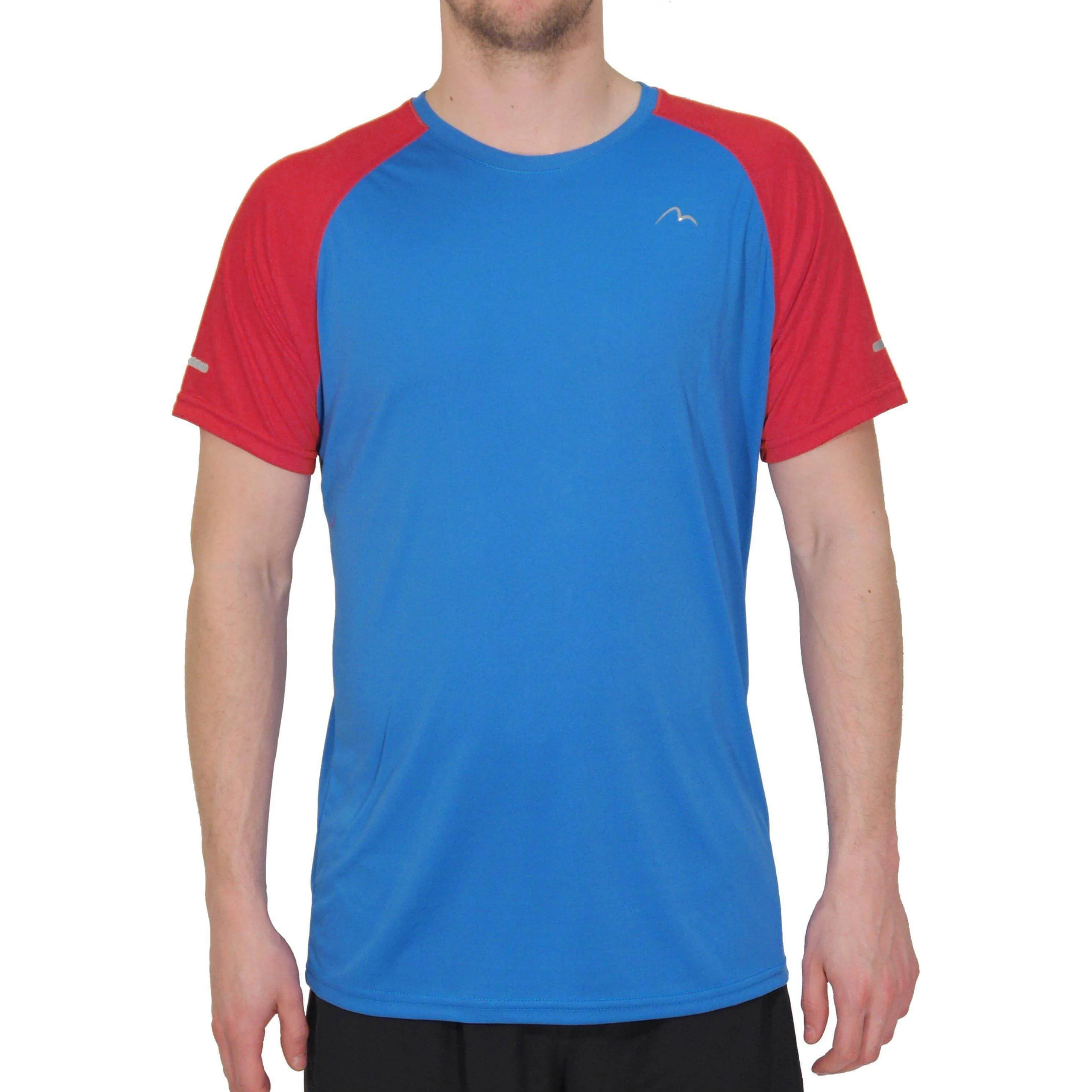 More Mile Tempest Cool Mens Short Sleeve Running Top - Blue