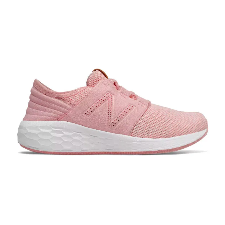 New Balance Himalayan Pink/White Cruz Knit A/C Children's Sneaker