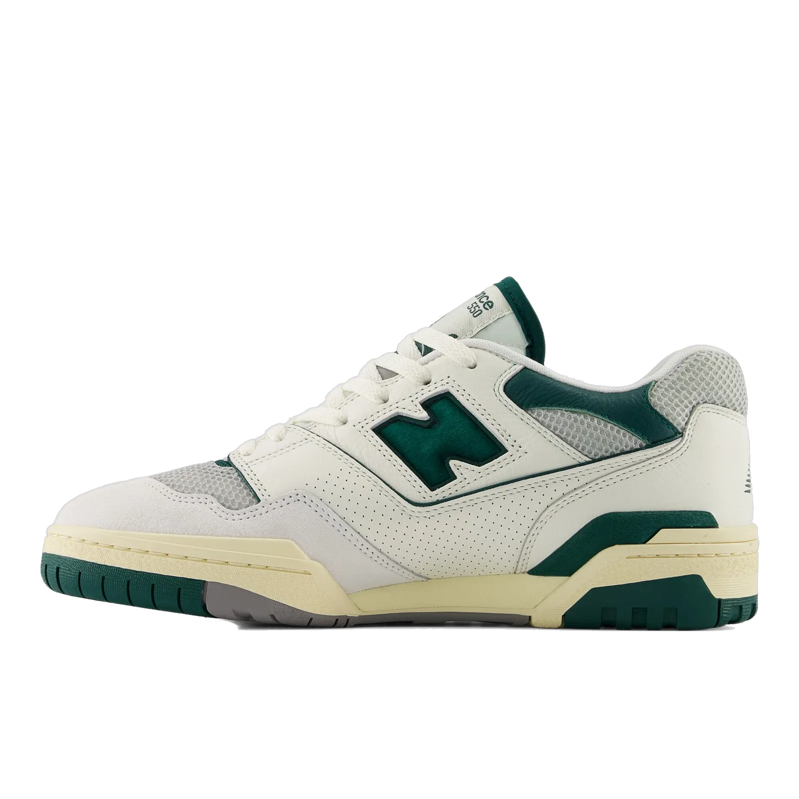 New Balance Men's 550 Shoes - Sea Salt / Marsh Green