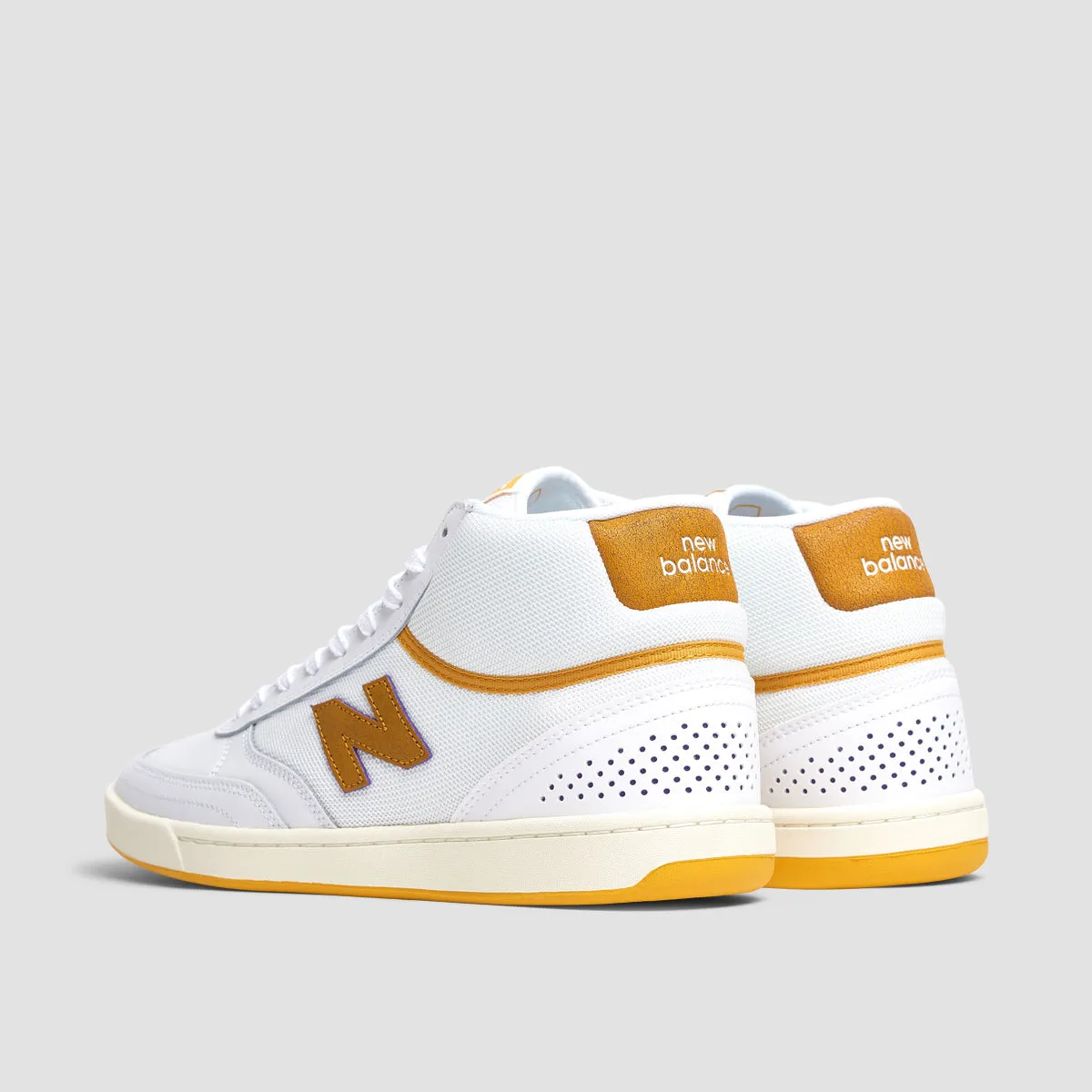 New Balance Numeric Tom Knox 440 High Shoes - White/Yellow