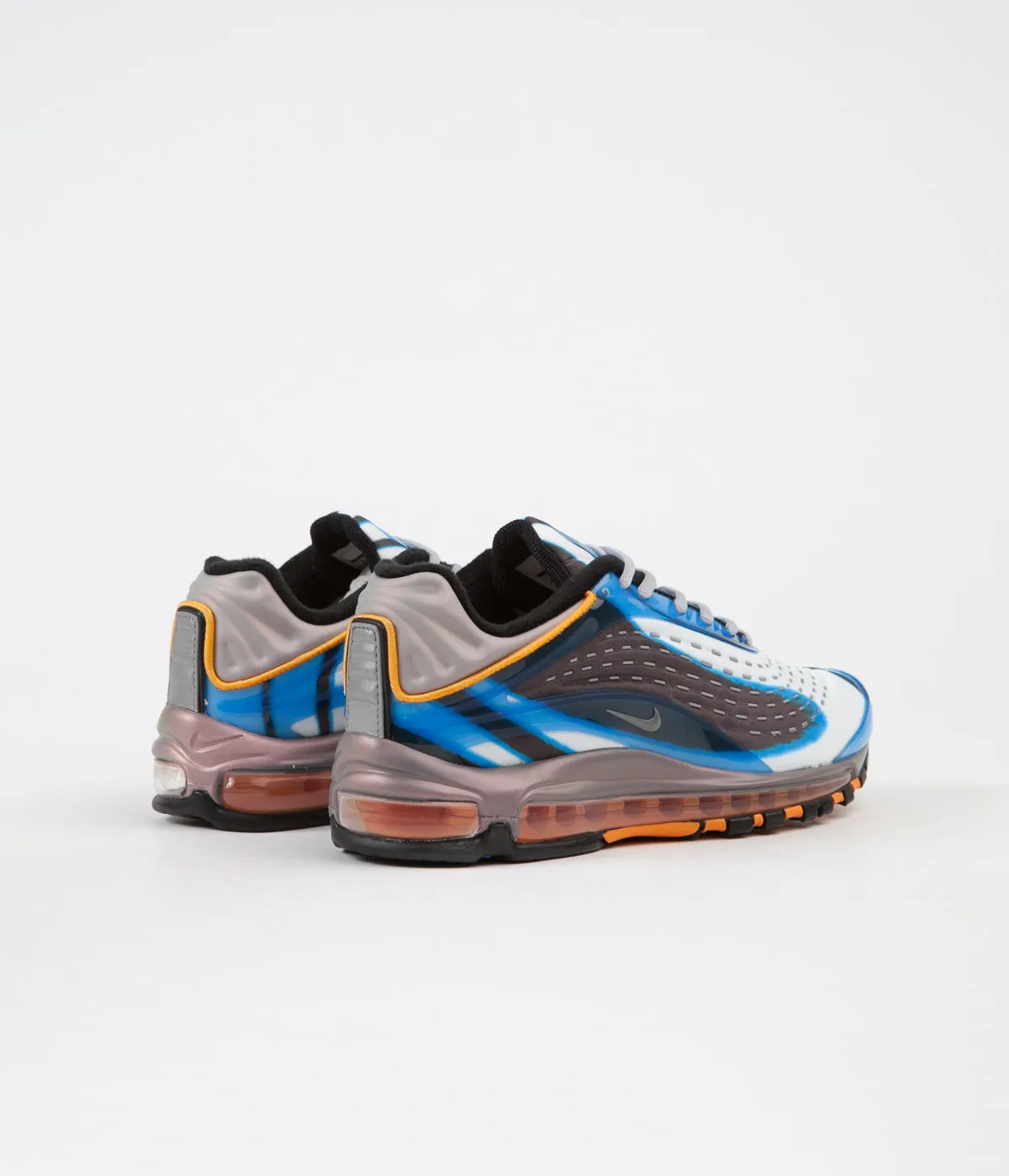 Nike Air Max Deluxe Shoes - Photo Blue / Wolf Grey - Orange Peel - Black