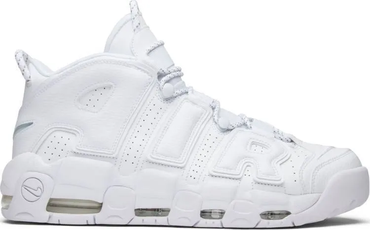 Nike Air More Uptempo 'Triple White' Sneaker Shoes Basketball Men !!! CYBER MONDAY SALE !!!