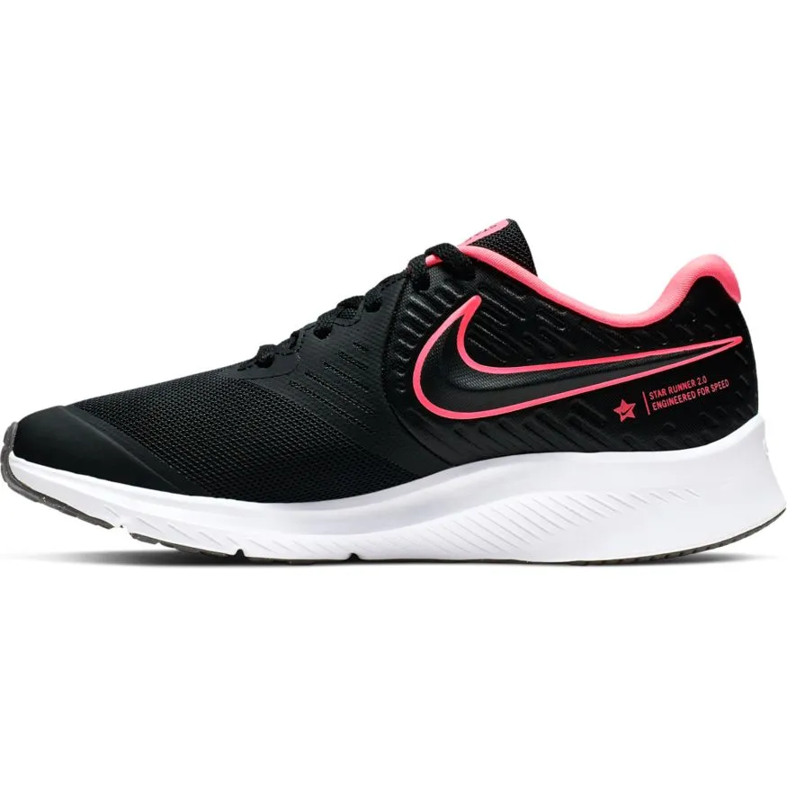 Nike Black/Sunset Pulse Star Runner 2 Youth Sneaker