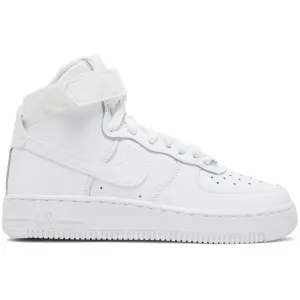 Nike Kid's Air Force 1 High LE Shoes - All White