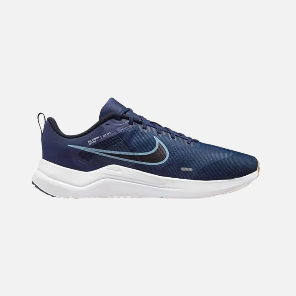 Nike Men Downshifter 12 Running Shoes -Midnight Navy/Worn Blue-Dark Obsidian