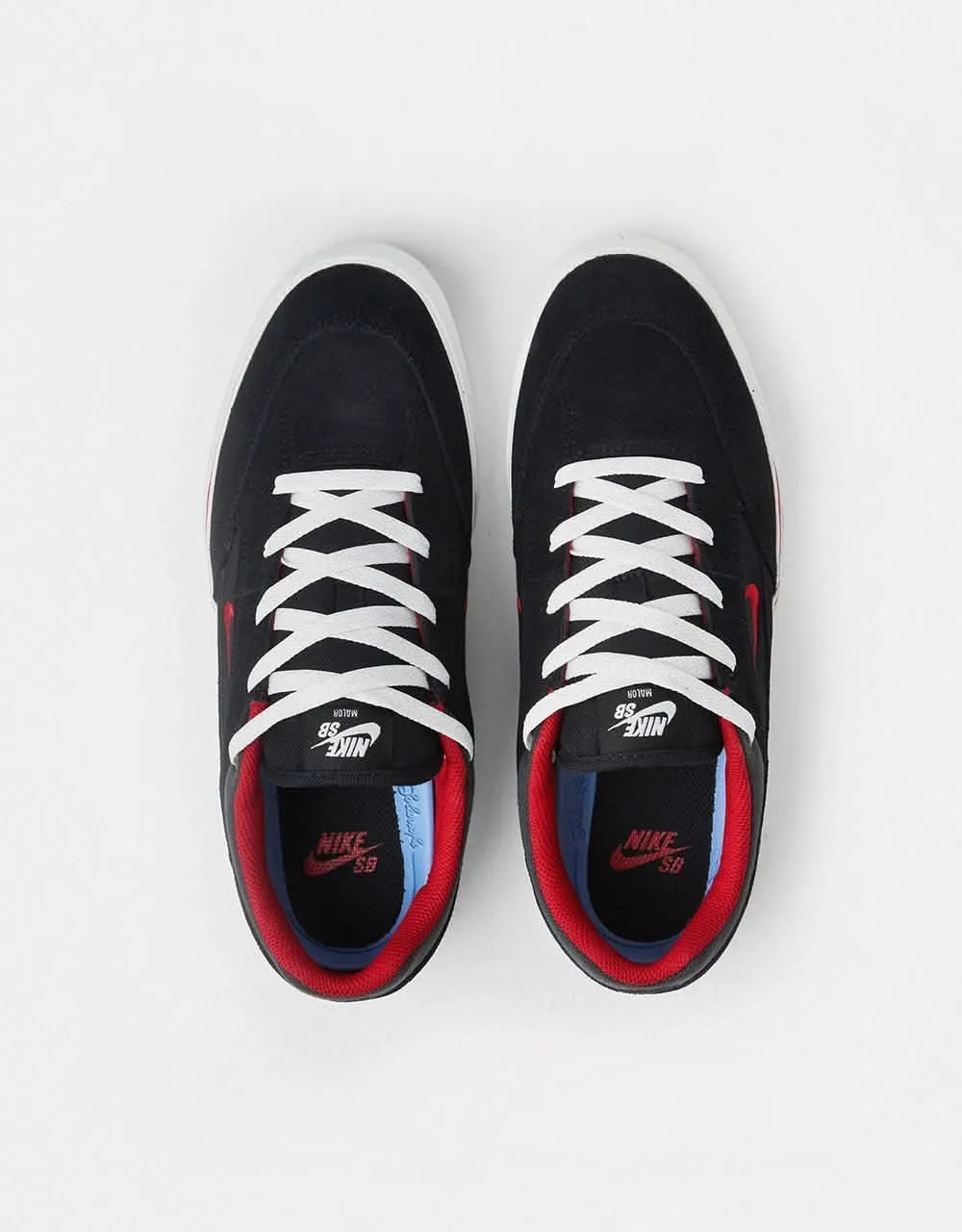 Nike SB Malor Skate Shoes - Black/Gym Red-Black-Anthracite-Summit White