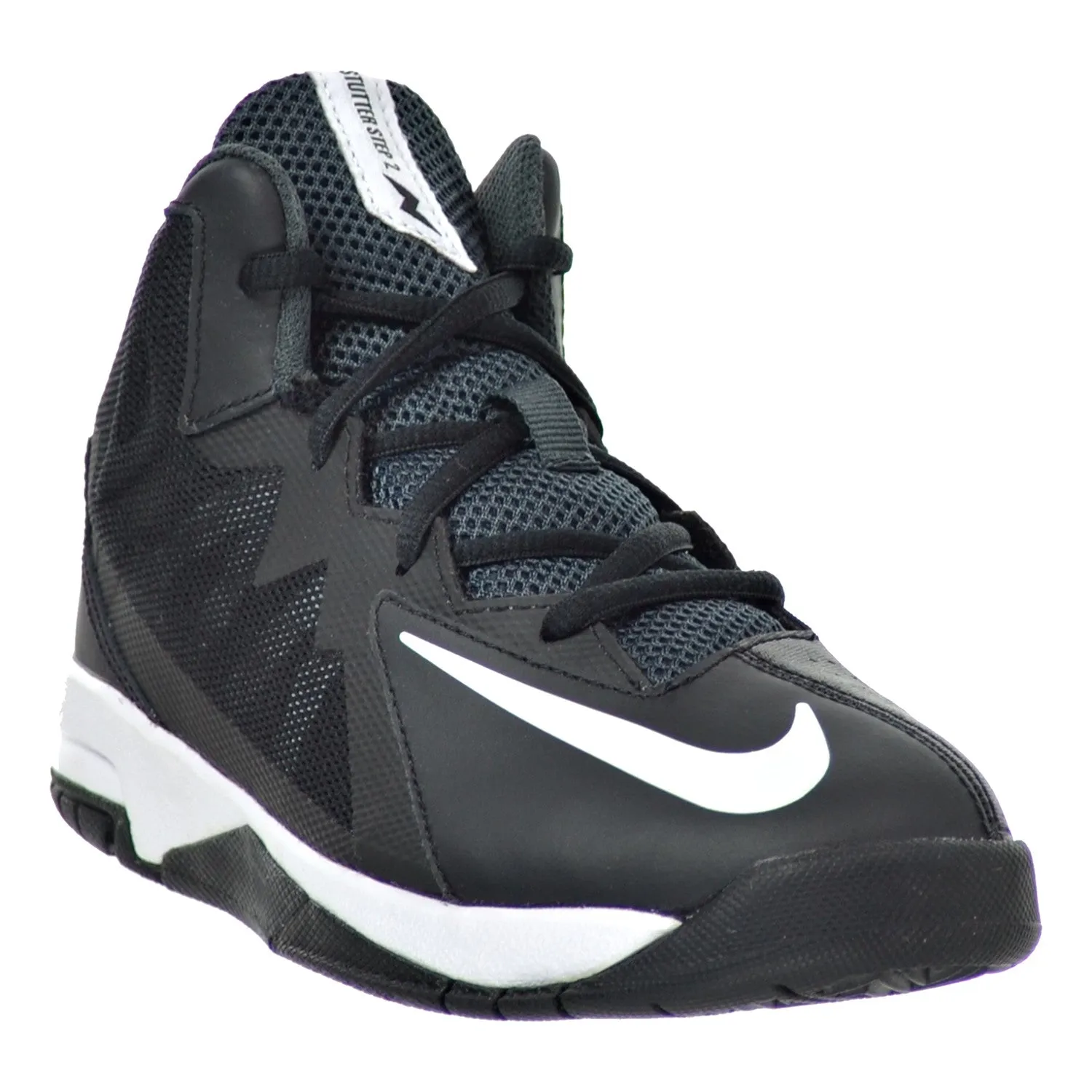 Nike Stutter Step 2 (PS) Little Kid's Shoes Black/White/Stealth-Anthracite