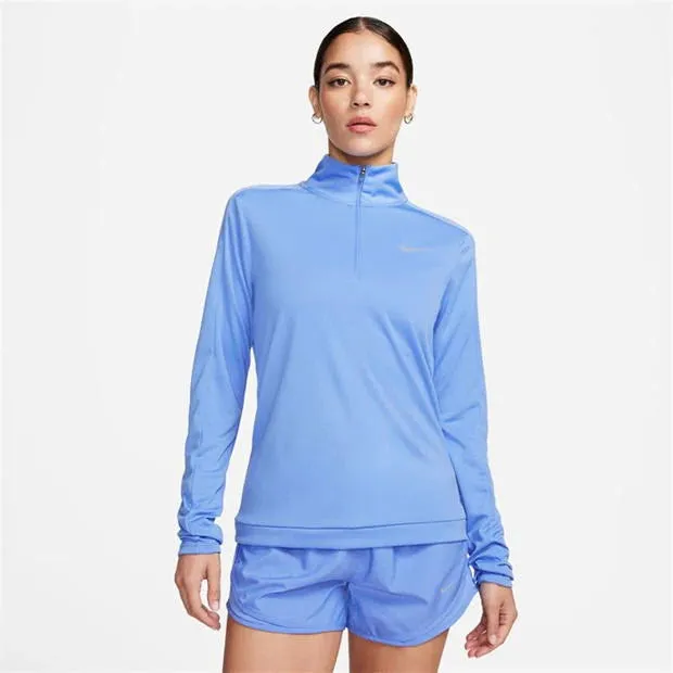 Nike Women's Pacer Half Zip Top - Blue