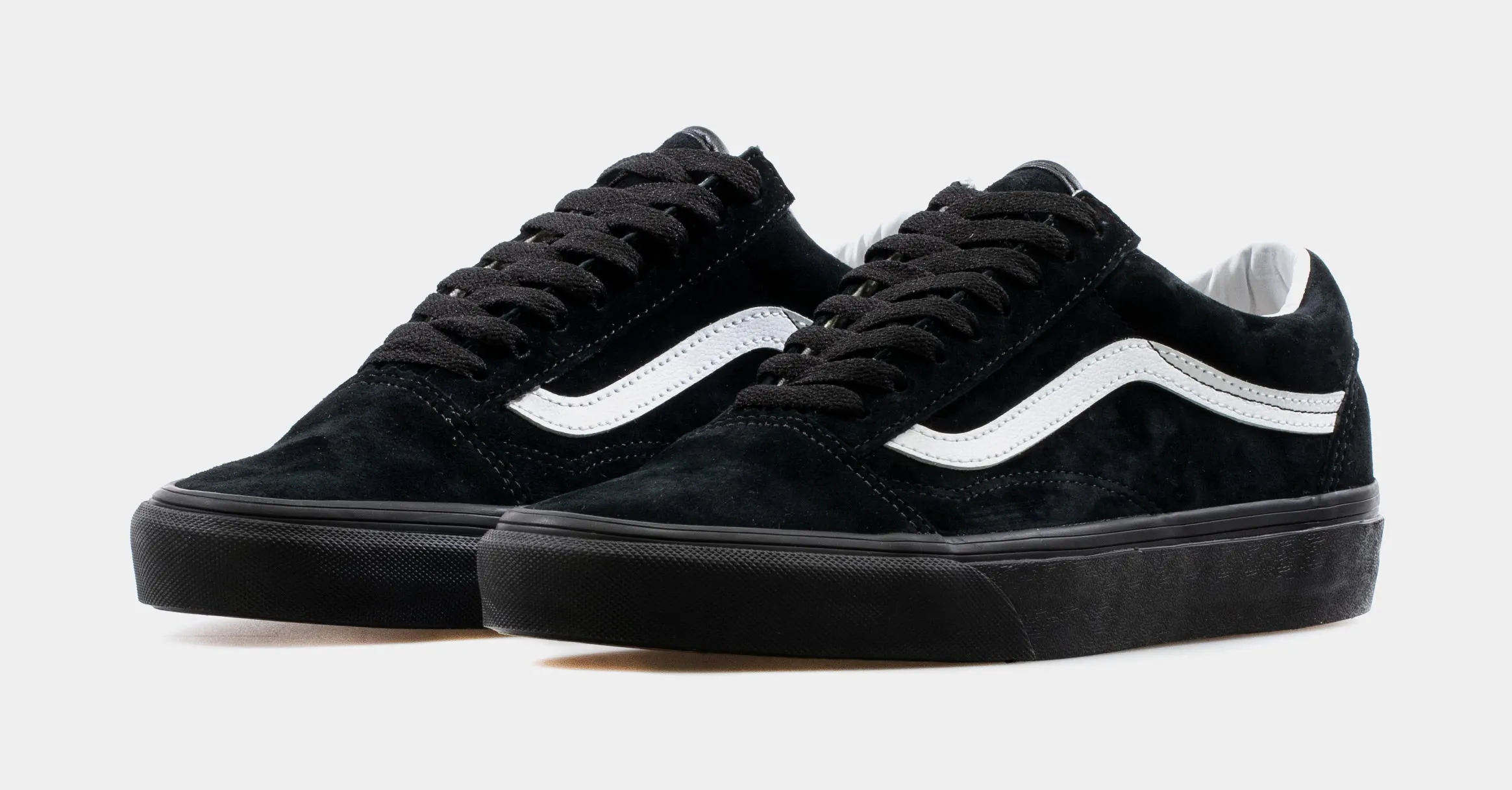 Old Skool Pig Suede Mens Skateboarding Shoe (Black/Black)