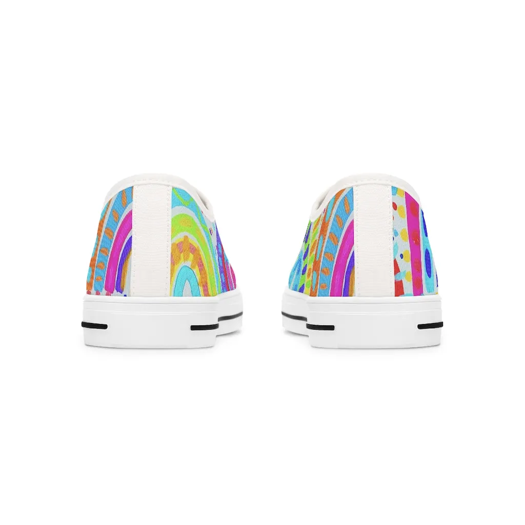 Painted Rainbow Women's Low Top Sneakers