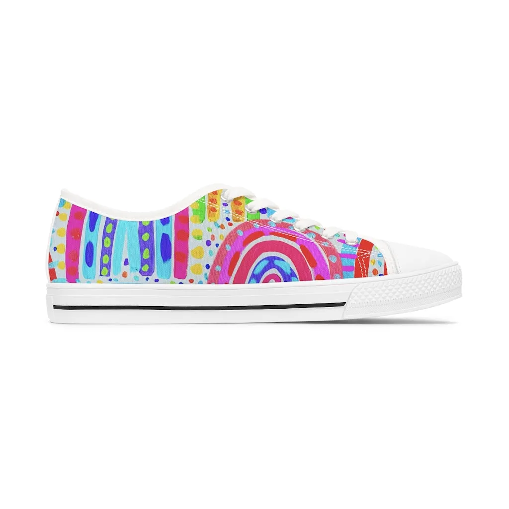 Painted Rainbow Women's Low Top Sneakers